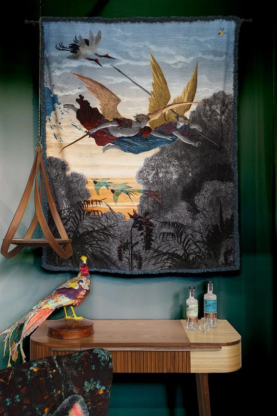 Paradise Found Velvet Wall Hanging by Blackpop for AUTHOR's luxury collection of British-made home accessories